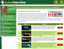 Tablet Screenshot of androidpokersites.net