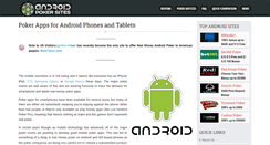 Desktop Screenshot of androidpokersites.com